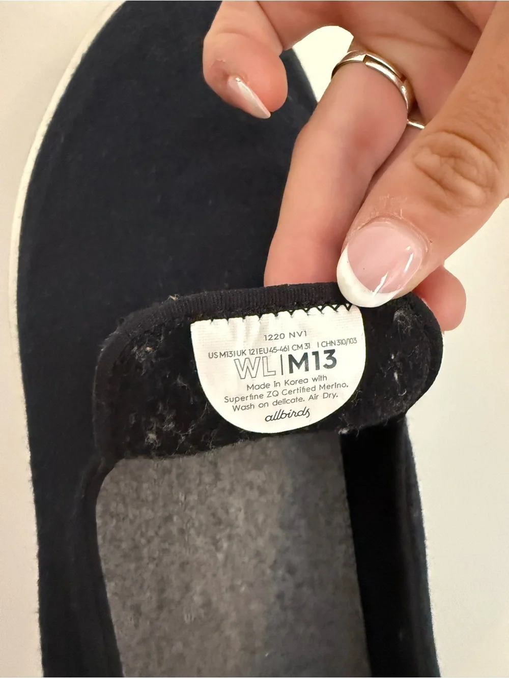 allbirds Men’s Black Wool Slip-On Shoes - Never Worn
